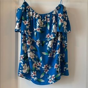 Off the shoulder floral top